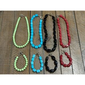 LOT of 4 Vintage Necklace/Bracelet Sets